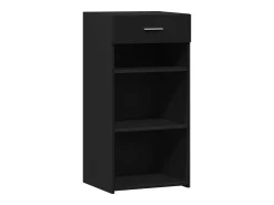 Aparador negro 45x42,5x93 cm madera contrachapada