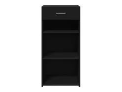Aparador negro 45x42,5x93 cm madera contrachapada