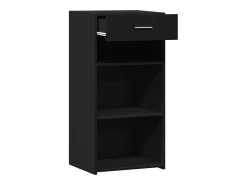 Aparador negro 45x42,5x93 cm madera contrachapada