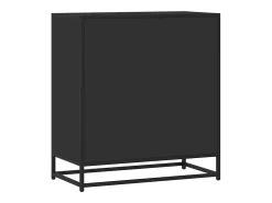 Aparador negro 68x35x76 cm madera contrachapada y metal