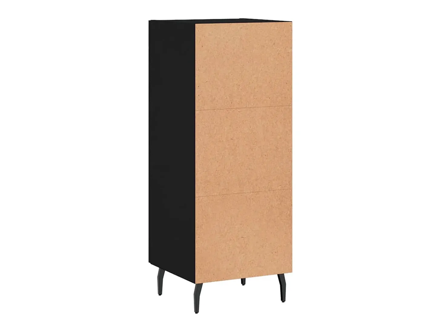 Aparador negro 34,5x34x90 cm Madera de ingeniería