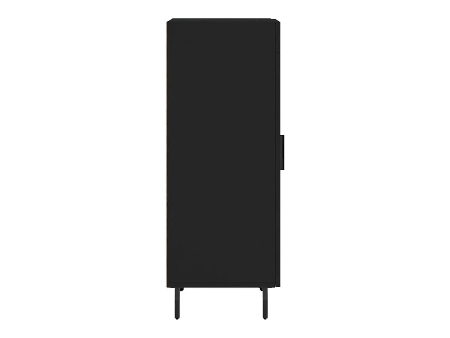 Aparador negro 34,5x34x90 cm Madera de ingeniería