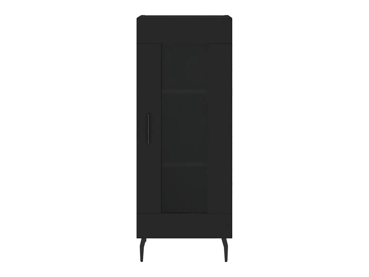 Aparador negro 34,5x34x90 cm Madera de ingeniería