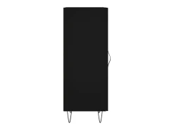 Aparador negro 34,5x34x90 cm Madera de ingeniería