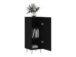 Aparador negro 34,5x34x90 cm Madera de ingeniería