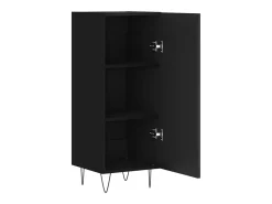 Aparador negro 34,5x34x90 cm Madera de ingeniería