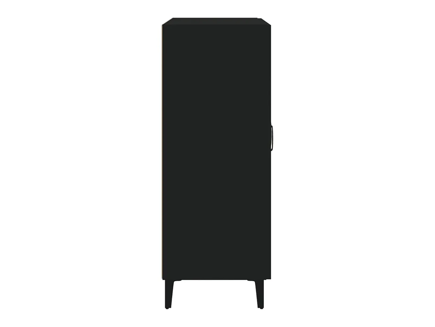 Aparador negro 69,5x34x90 cm madera de ingeniería