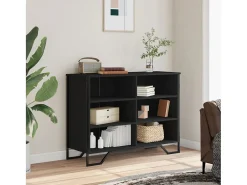 Aparador negro 101x35,5x74,5 cm madera de ingeniería