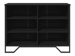Aparador negro 101x35,5x74,5 cm madera de ingeniería
