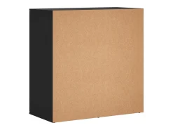 Aparador negro 79x38x80 cm madera contrachapada