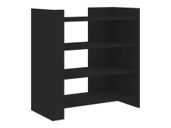 Aparador negro 73,5x35x75 cm madera de ingeniería