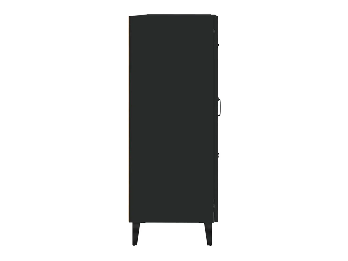 Aparador negro 69,5x34x90 cm Madera de ingeniería