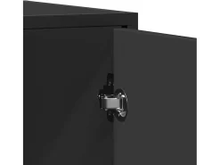 Aparador negro 94x35x76 cm madera contrachapada