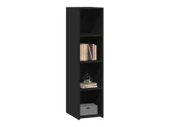 Aparador negro 30x41x124 cm madera contrachapada