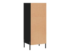 Aparador negro 34,5x32,5x90 cm madera de ingeniería