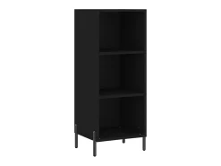 Aparador negro 34,5x32,5x90 cm madera de ingeniería