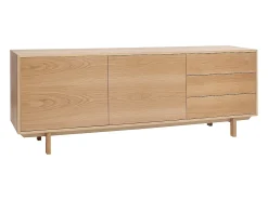Aparador nórdico de madera clara 195 cm SID