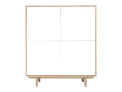 Aparador nórdico madera y blanco A125cm SID