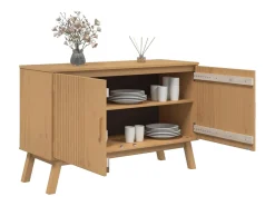 Aparador OLDEN marrón 114x43x73,5 cm madera maciza de pino