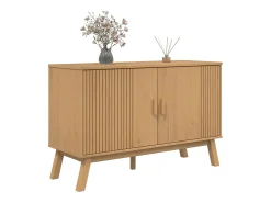 Aparador OLDEN marrón 114x43x73,5 cm madera maciza de pino