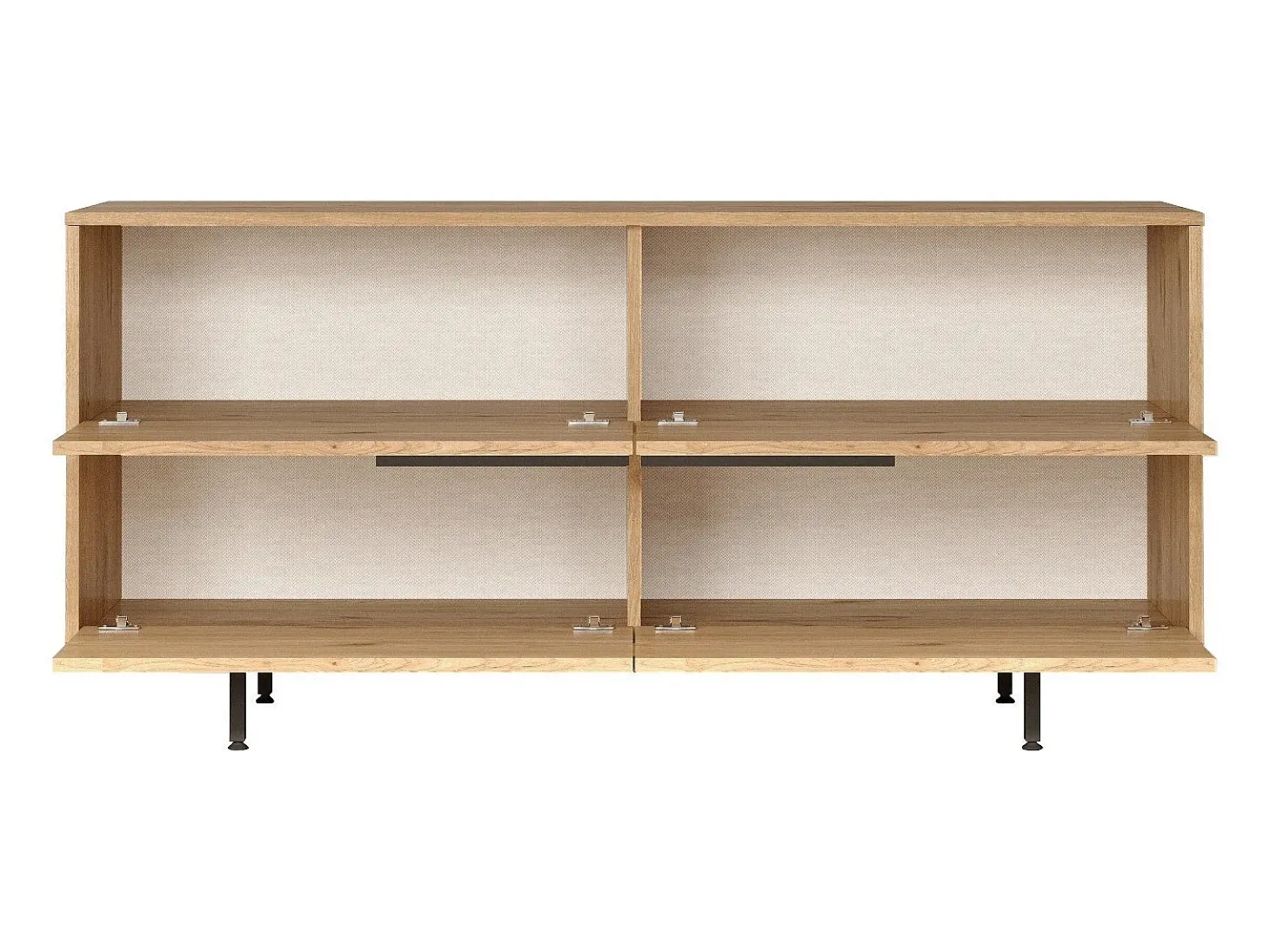 Aparador On3-S color nogal 160x44.5x74.3 cm