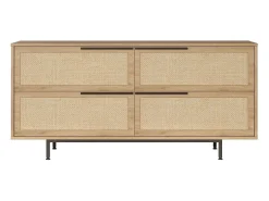 Aparador On3-Su color nogal color roble 160x44.5x74.3 cm