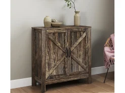 Aparador para Salón comedor en Color Roble Rustic 80x35x85cm Olivia