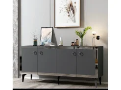 Aparador Ponny Antracita Plata 150x79x40 cm