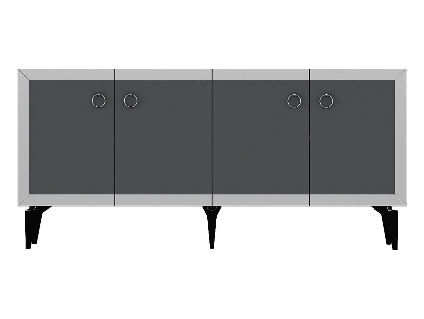 Aparador Ponny Antracita Plata 150x79x40 cm