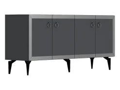 Aparador Ponny Antracita Plata 150x79x40 cm