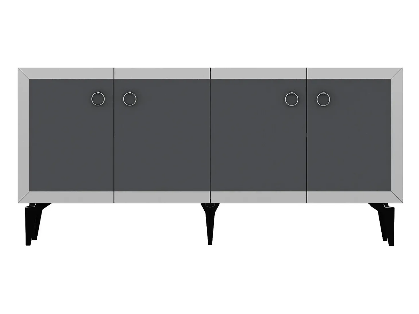 Aparador Ponny Antracita Plata 150x79x40 cm