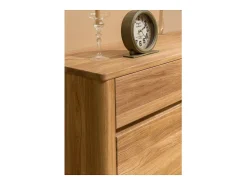Aparador roble macizo 3 puertas 3 cajones Eliza 146 cm