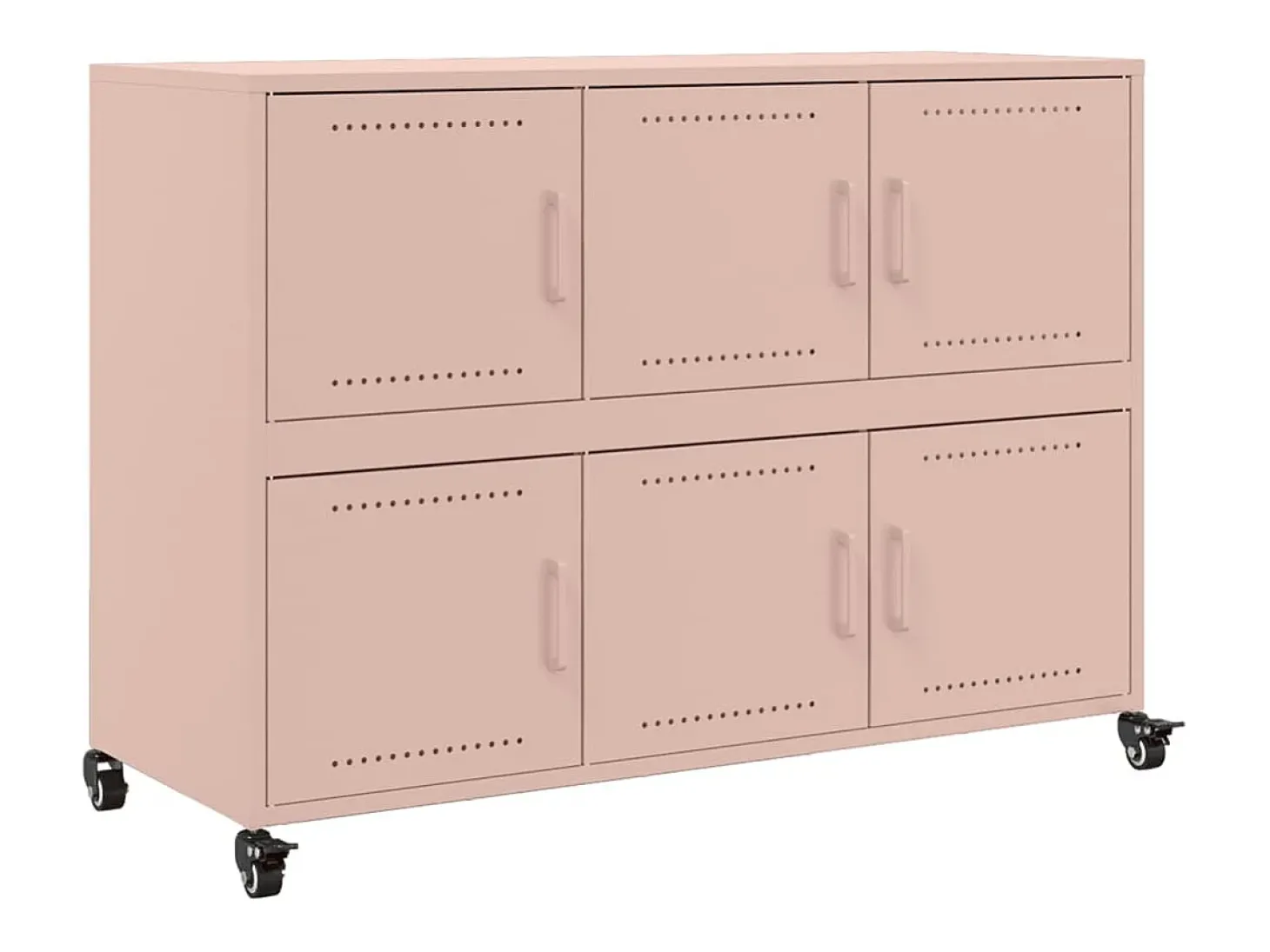 Aparador rosa 100,5x39x72 cm acero