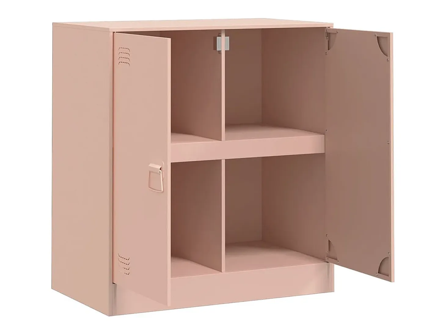 Aparador rosa 67x39x73 cm acero