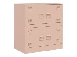 Aparador rosa 67x39x73 cm acero