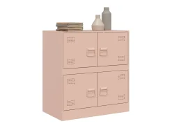 Aparador rosa 67x39x73 cm acero