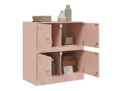 Aparador rosa 67x39x73 cm acero