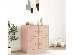 Aparador rosa 67x39x73 cm acero