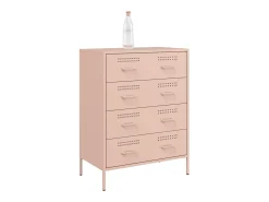 Aparador rosa 68x39x89 cm acero