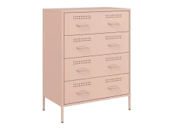 Aparador rosa 68x39x89 cm acero