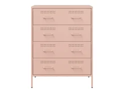Aparador rosa 68x39x89 cm acero