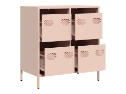 Aparador rosa 68x39x73,5 cm acero laminado en frío