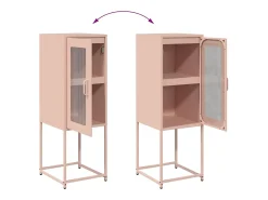 Aparador rosa 36x39x107 cm acero laminado en frío