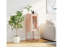 Aparador rosa 36x39x107 cm acero laminado en frío