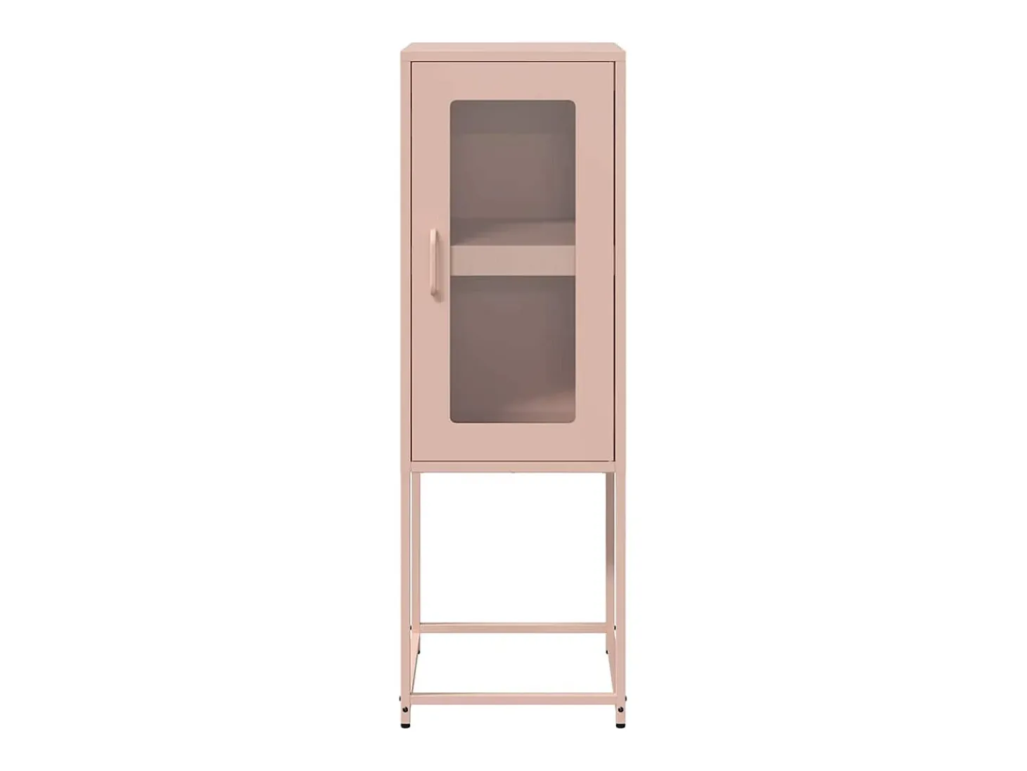 Aparador rosa 36x39x107 cm acero laminado en frío