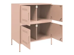 Aparador rosa 68x39x79 cm acero