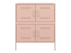 Aparador rosa 68x39x79 cm acero