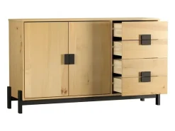 Aparador Soleá 2 puertas + 4 cajones natural 81x138x40 cm