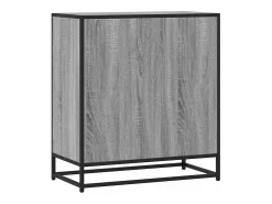 Aparador Sonoma gris 68x35x76 cm madera contrachapada y metal