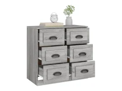 Aparador Sonoma gris 70x35,5x67,5 cm madera de ingeniería